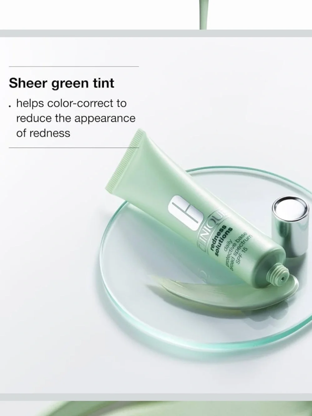 Clinique Redness Solutions Daily Protective Base SPF 15 - Light Green Box
